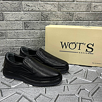 Мужские классические всесезонные туфли черного цвета от производителя WOT`S