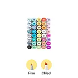 Набір скетч маркери для малювання 40 штук, — Ohuhu 40 Colors Dual Tips Alcohol Art Markers Fine & Chisel, фото 6