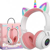 Бездротові Повнорозмірні Дитячі рожеві навушники Дротові навушники для дітей із захистом від шуму