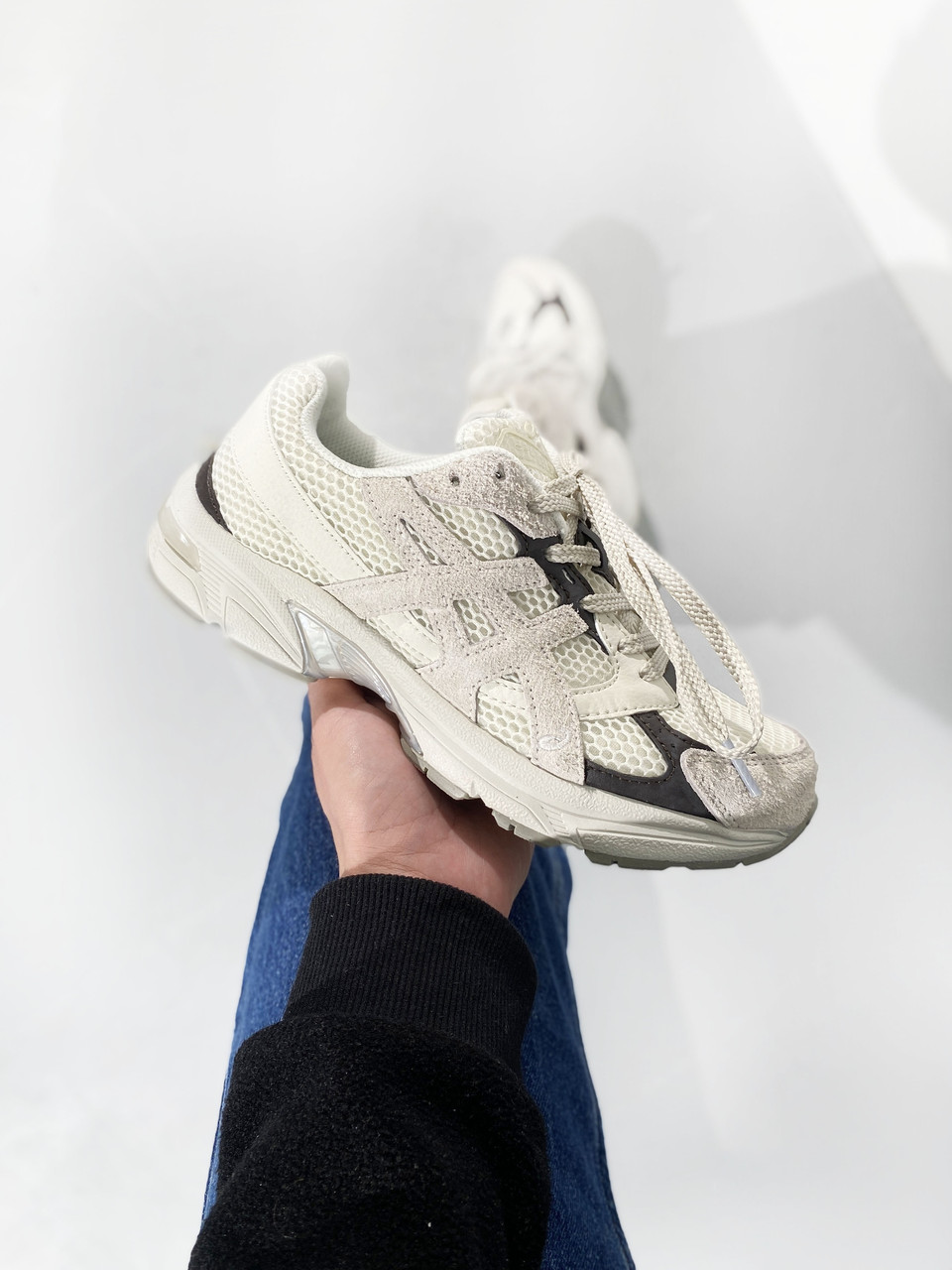 Кросівки жіночі білі Asics Gel-1130 White Black (14611)