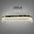 Світлодіодна кришталева люстра в стилі Арт-Деко колір каркасу хром D-8113/800x300CH, фото 3