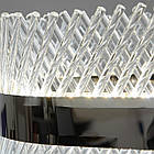 Світлодіодна кришталева люстра в стилі Арт-Деко колір каркасу хром D-8113/800x300CH, фото 6