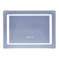Зеркало для ванной комнаты Mixxus Style MR03-70x50 с часами, LED-подсветкой и антизапотиванием