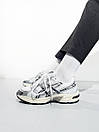 Кросівки чоловічі білі Asics Gel-1130 White Silver Black (14609), фото 3