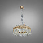 Світлодіодна кришталева люстра в стилі Арт-Деко колір каркасу золотий D-D990-500G, фото 2