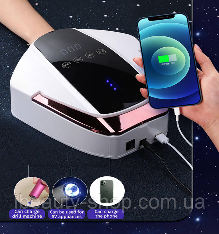 Лампа UV-LED S90 Plus (96 Вт), на акумуляторі 15600mAh