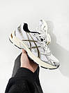 Кросівки чоловічі білі Asics Gel-1130 White Silver Brown (14614), фото 5