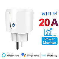 Умная розетка Tuya Smart WiFi Head 20 А