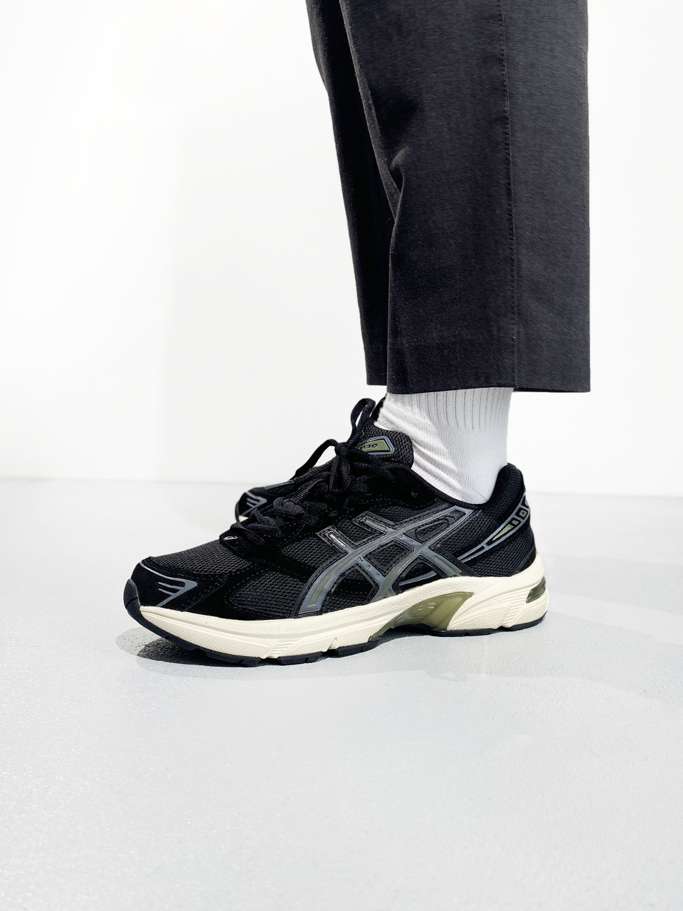 Кросівки чоловічі чорні Asics Gel-1130 Black Grey WHite (14607), фото 1