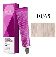 Londa Крем-фарба для волосся Londacolor 10/65 Яскравий блонд фіолетово-червоний 60 мл Лонда