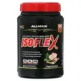 ALLMAX, Isoflex, чистый изолят сывороточного протеина, со вкусом коры перечной мяты, 907 г (2 фунта) Днепр