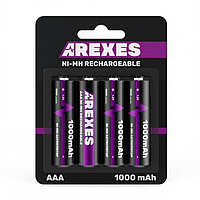 Акумулятор міні пальчіклавий ААА Arexes 1000mAh 1.2v NI-MH
