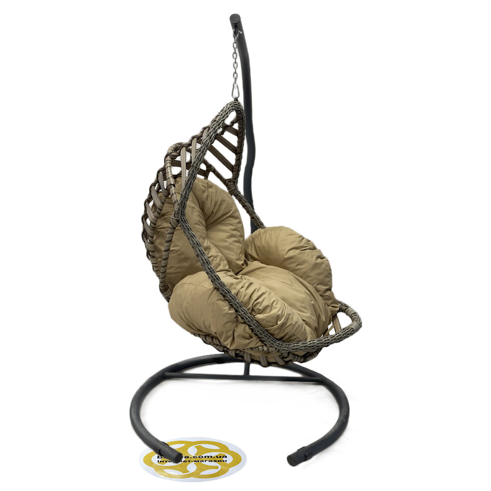 Сучасне крісло кокон з металу GRANADA зі штучного ротанга SNMZ