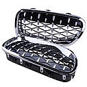 Решітки ніздрі BMW 5 f10-f11 2010-2016 diamont style Бмв ф10 Решітки нові ніздрі Комплект ф10 ф 10, фото 3