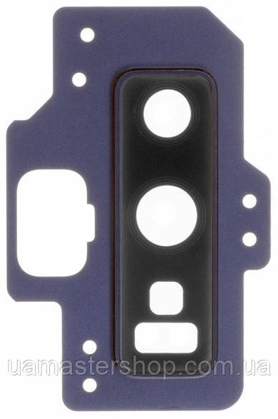 Скло камери Samsung N960 Galaxy Note 9 з рамкою синього кольору Ocean Blue, фото 1