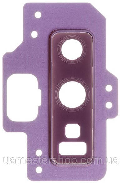 Скло камери Samsung N960 Galaxy Note 9 з рамкою фіолетового кольору Lavendar Purple, фото 1