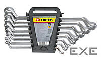 Ключ Topex ключей накидных изогнутых 6-22 мм, 8 шт. (35D856)