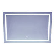 Дзеркало Mixxus Warm MR02-120x80 (годинник, LED-підсвітка, антизапотівання) (MI6001)