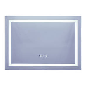 Дзеркало Mixxus Warm MR02-100x70 (годинник, LED-підсвітка, антизапотівання) (MI6002), фото 1