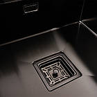 Кухонна мийка прихована чорна Platinum TZ 50*50, фото 4
