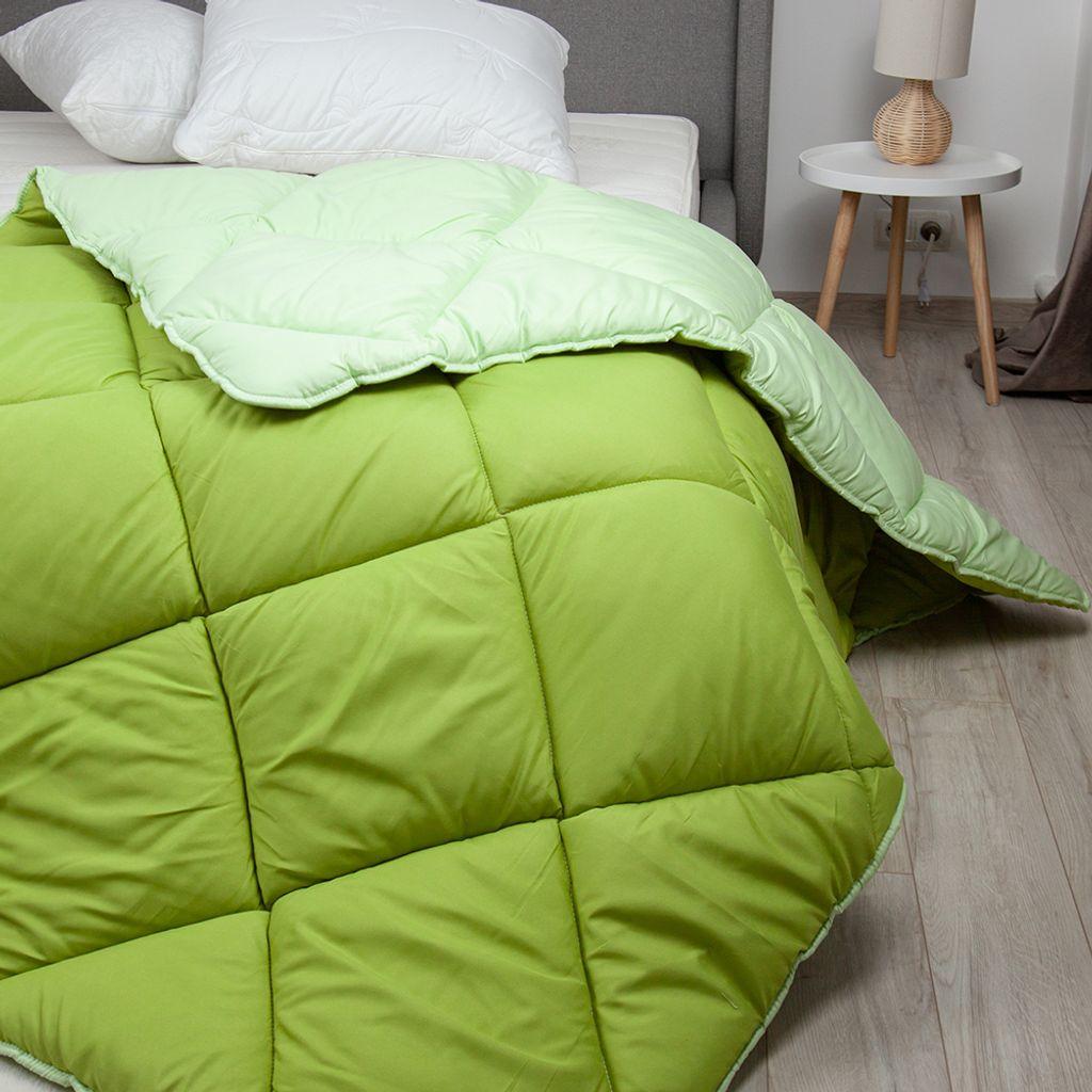 Ковдра "ALASKA" 150*205 см (450г/м2) (microfiber) (Оливковий комбінований)