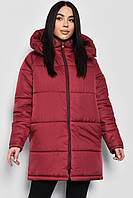 Куртка женская демисезонная бордового цвета р.44 172323T Бесплатная доставка