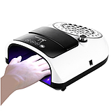 Лампа 2в1 UV-LED для манікюру (+ витяжка) BQ-666 Plus з регулятором потужності, фото 2