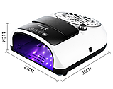 Лампа 2в1 UV-LED для манікюру (+ витяжка) BQ-666 Plus з регулятором потужності, фото 5