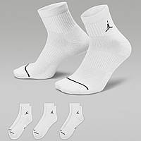 Носки баскетбольные Jordan Everyday Ankle Socks средние 3 пары (DX9655-100)