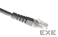 Патч-корд OK-net Кат.5e UTP 24AWG Серый Без защиты фиксатора 10м (OK-PC2500G)