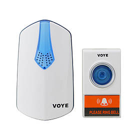 Дверний бездротовий дзвінок від розетки 220V VOYE V026A (7950)
