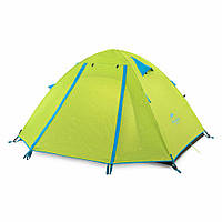 Палатка двухместная Naturehike P-Series NH18Z022-P, 210T/65D, темно-зеленая