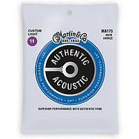 Струны для акустической гитары Martin MA175 80 20 Bronze Custom Light Acoustic Guitar Strings TO, код: 6556069