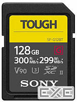 Карта памяти Sony 128GB SDXC class10 UHS-II U3 V90 Tough (SFG1TG)