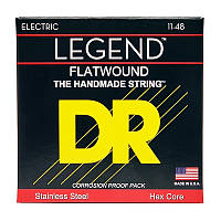 Струни для електрогітари DR STRINGS LEGEND FLATWOUND ELECTRIC - MEDIUM LIGHT (11-48)