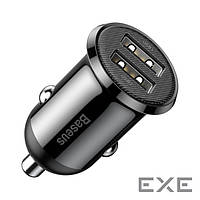 Автомобільний зарядний пристрій Baseus Grain Pro Car Charger (Dual USB 4.8A ) Black (CCALLP-01)