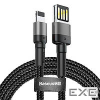 Кабель Baseus Cafule Cable?Special Edition?USB For iP 2m Grey+Black (CALKLF-HG1)