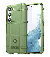 Протиударний чохол бампер Shield для Samsung Galaxy S23 зелений гумовий