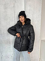 Женская демисезонная куртка черного цвета 26200 RS S