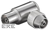 Штекер FreeEnd-RF:Coaxial,/F конектор Screw Fixing 90ё,металік (75.01.1488-100)