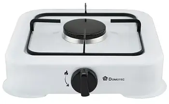Настільна газова плита на 1 конфорку Domotec MS-6601 Настільна газова плита з кришкою