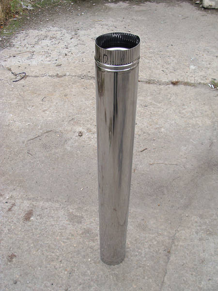 Труба 250 мм, одностенная из нержавеющей стали 1 мм