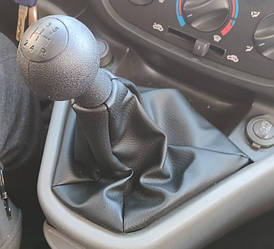 Fiat Doblo I 2001-2005 рр. Ручка та чохол КПП ОЕМ 735424356 (чорна) для Fiat Doblo I 2001-2005 рр