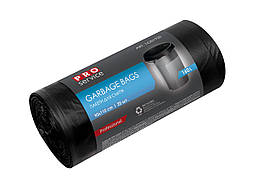 Пакети для сміття 160л/20шт PRO Standard 24мкм 90х110см LD, чорні