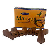 Mango Backflow Dhoop Cone (Манго)(Satya) 10 конусов в упаковке