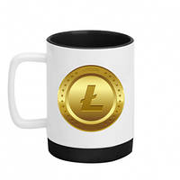 Кружка с силиконовым дном Litecoin coin