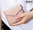 Уцінка! Розпродаж! Маленький шкіряний гаманець А15-КТ-10228 Рожевий, фото 2