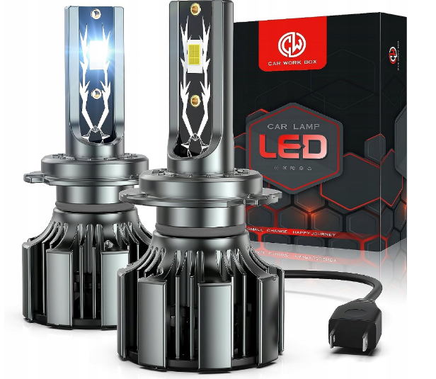 Car Work Box Світлодіодні автомобільні LED-лампи лампочки для автомобіля з цоколем H7, фото 1