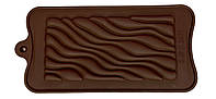 Форма силиконовая Плитка шоколада Волна