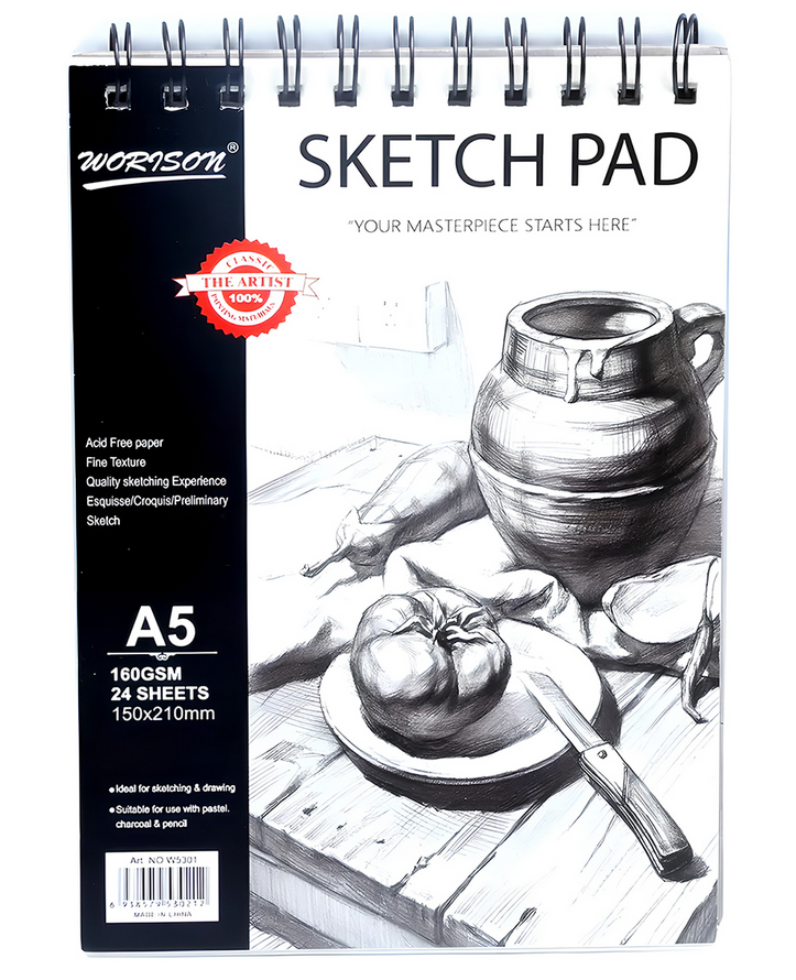 Альбом Worison Sketch Pad 24 аркуші 160г/м² формат А5